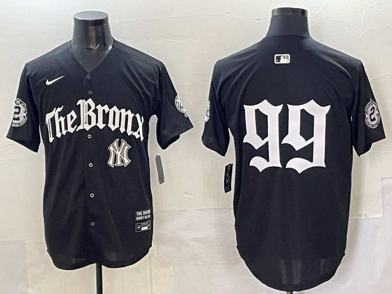 Men New York Yankees #99 Judge black MLB 2025 Nike jersey 003->new york yankees->MLB Jersey
